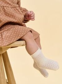 Носки ажурные "Сливки" 0+