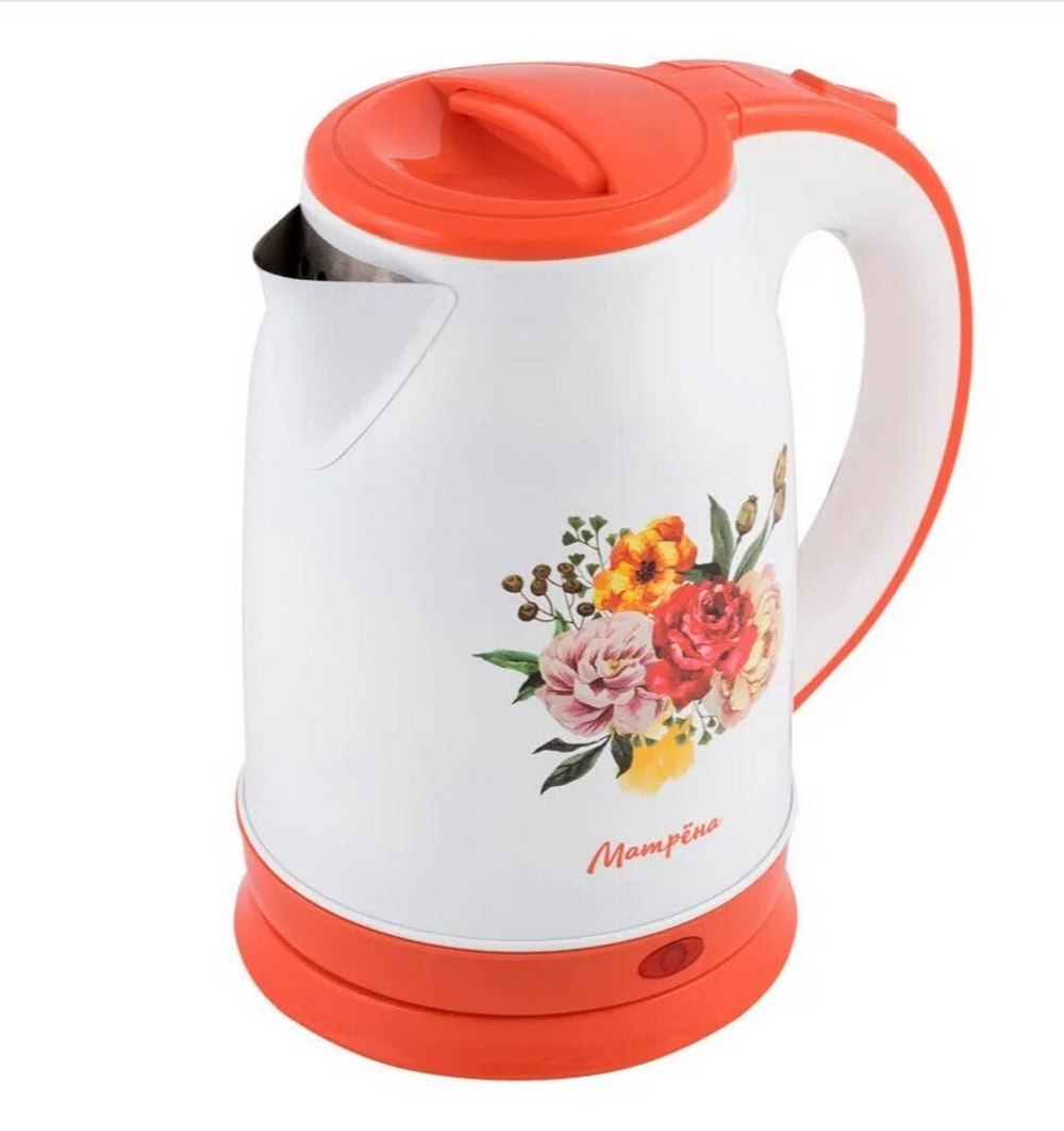 Чайник Матрёна МА-120 "Цветы" нержавейка