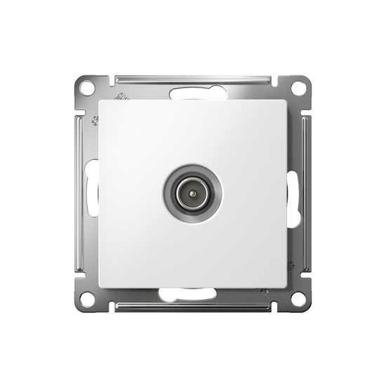 Розетка телевизионная проходная TV AtlasDesign 4дБ механизм бел. SE ATN000192