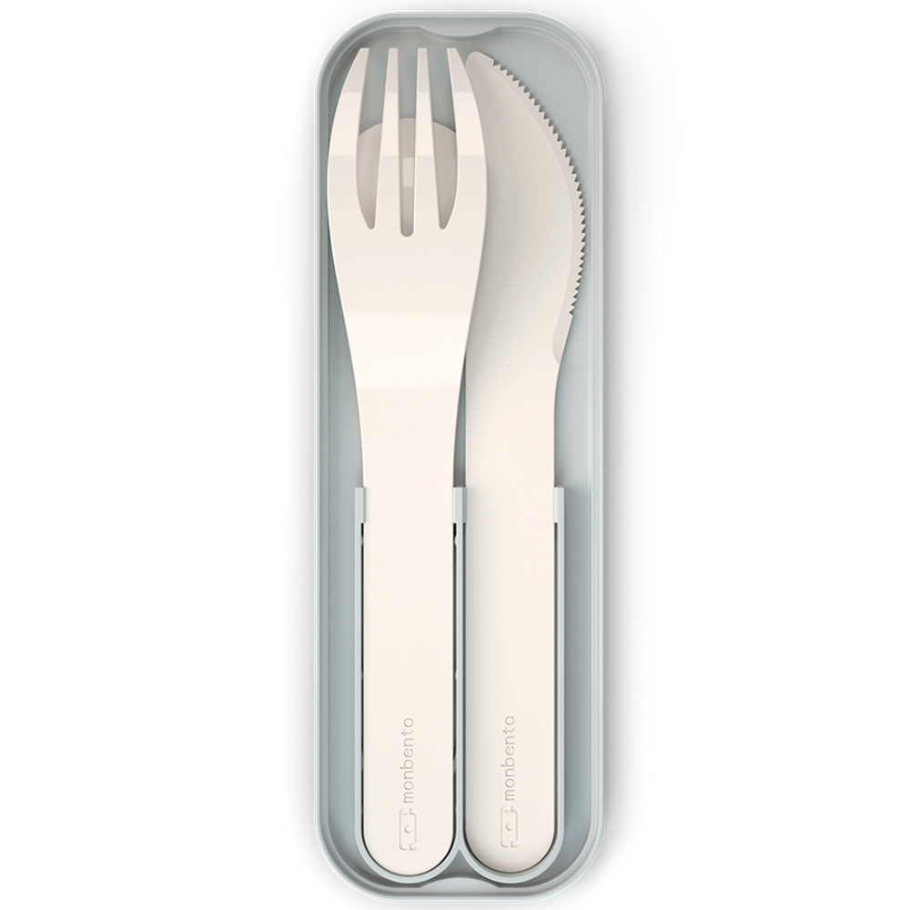 Набор из 3 столовых приборов в футляре mb pocket, natural