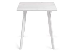 Стол раскладной Колон Лофт 120(160)х75х75 25 мм юта / белый матовый