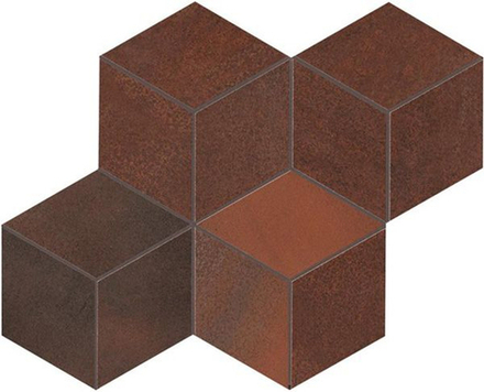Мозаика Blaze Corten Mosaico Esagono LAPP