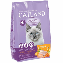Сухой корм TM Catland для кошек и котов с курицей и уткой 350 гр