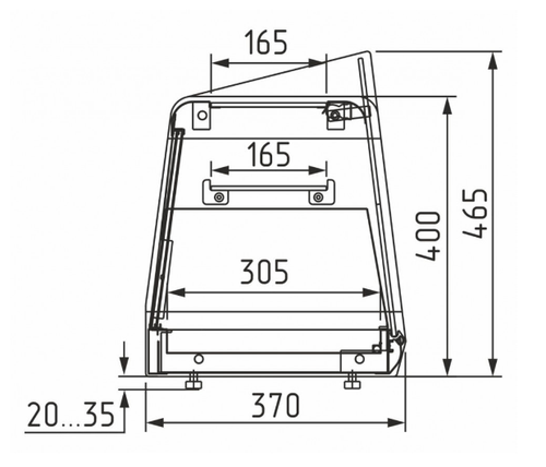 Нейтральная витрина Carboma AZHA AC38 N 1,0-11