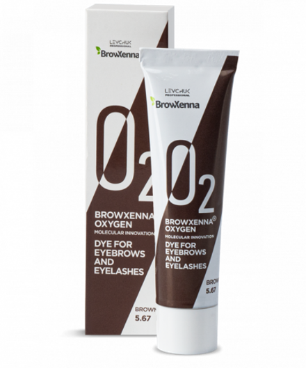 Краска для бровей и ресниц Oxygen, Brown #5.67 BrowXenna, 15 мл, 1 шт