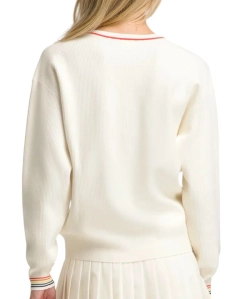 Женская теннисная куртка Wilson Riviera Sweater - sandrift