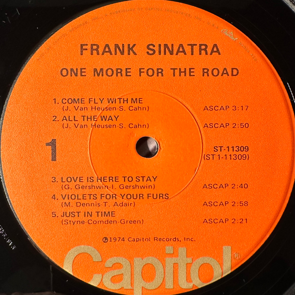 Frank Sinatra ‎– One More For The Road (США 1974г.)