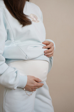 Брюки широкие Ритм премиум для беременных, Голубой