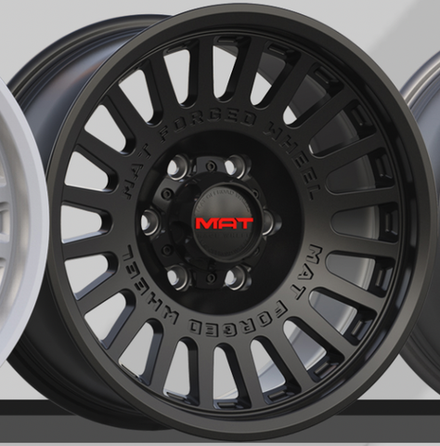 Диск колёсный кованый MAT offroad VB190s R17 8,0 ET0 Matte Black
