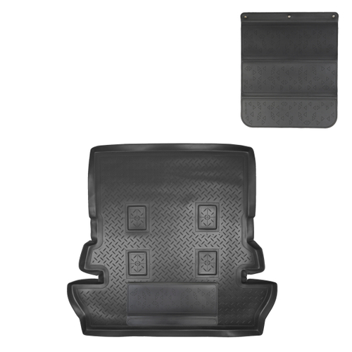 Коврик в багажник Norplast/Unidec для Toyota LC 200 в кузове J20A (2007-), 7 мест, Черный, арт.NPL-P-88-50-APP