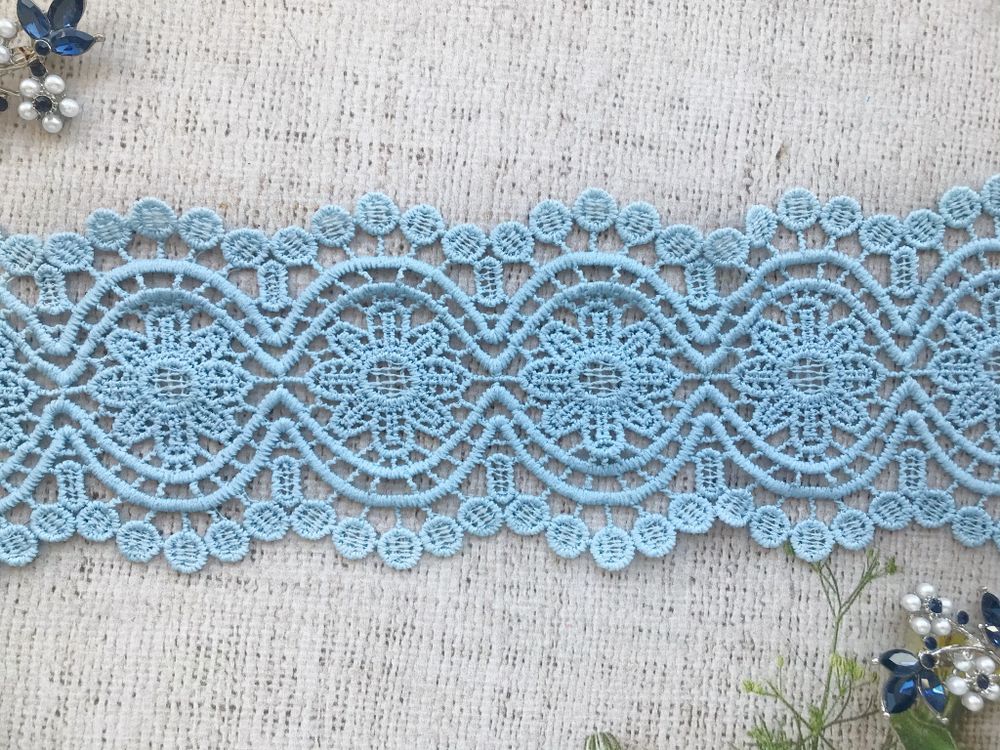 Кружево плетеное, ш. 8 см.