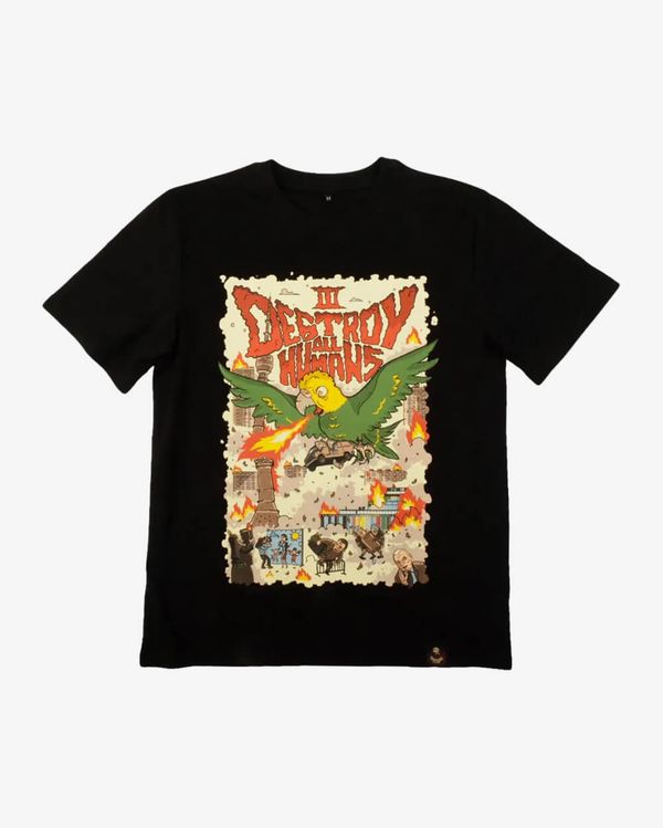 Футболка Попзилла Черная - фото 1