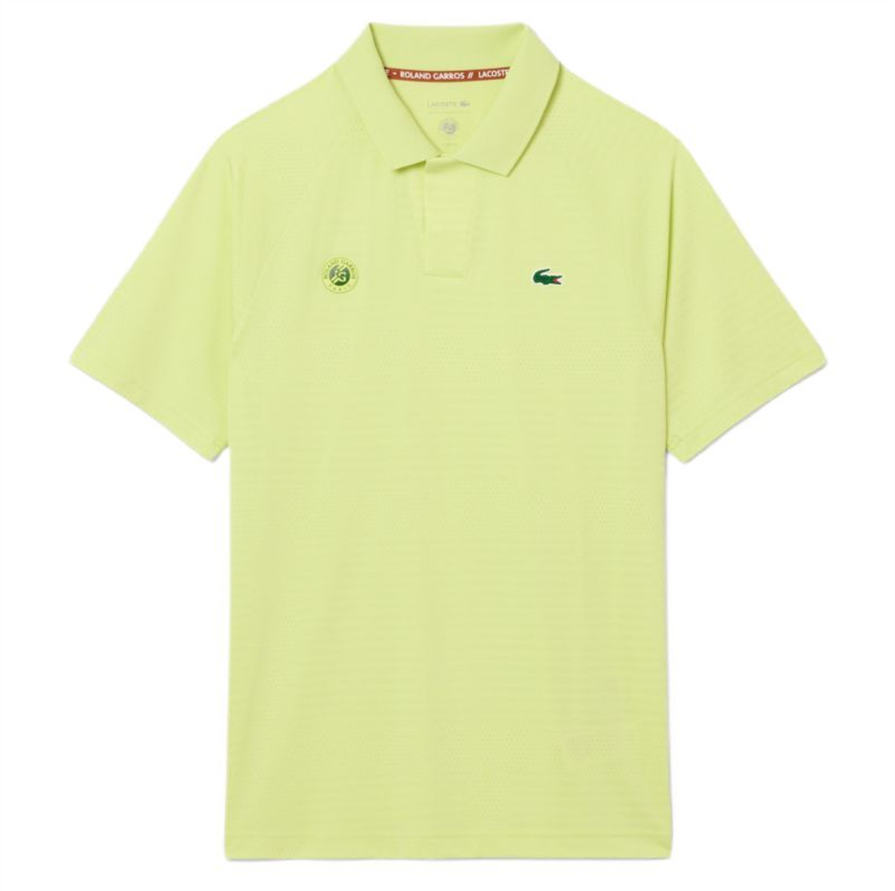 Теннисное поло Lacoste Roland-Garros Edition - pistachio green