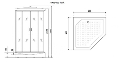 Душевая кабина Niagara Premium NG-6901-01D BLACK