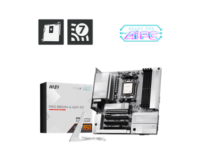 Материнская плата MSI PRO B850M-A WIFI PZ AM5 4xDDR5 4xSATA3 RAID 2xM.2 HDMI DP 2xType-C mATX