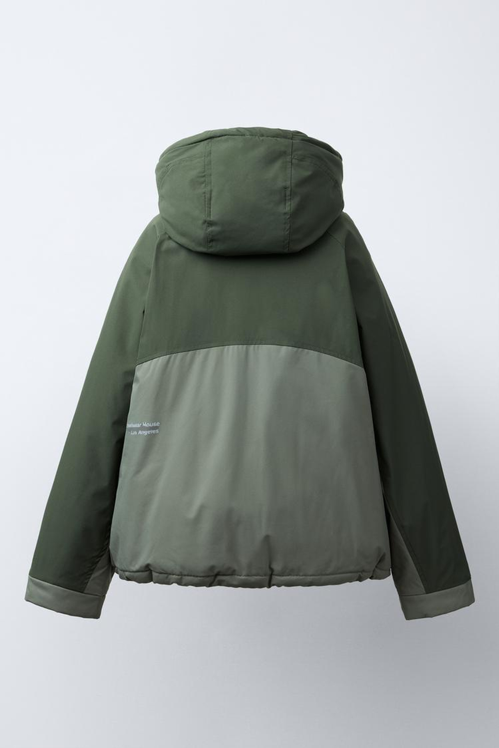 ZARA СТЕГАНАЯ КУРТКА НА МОЛНИИ, ХАКИ