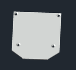 Боковая глухая заглушка для профиля DN18525 Цвет: Серебро, Серия:DN8AL