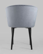 Стул с подлокотниками Нейтон велюр серый