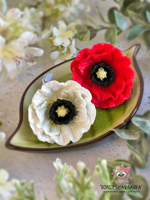 Силиконовая форма Мак