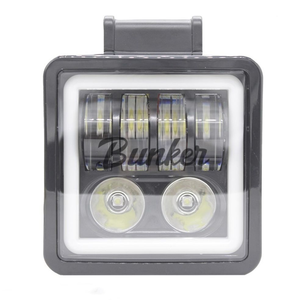 Cветодиодная фара G0102 2+4LED+ДХО 12/24V