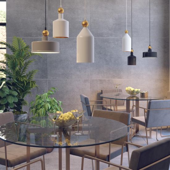 4089/1 PENDANT ODL19 495 серый/золотой Подвес Е27 1*40W BOLLI