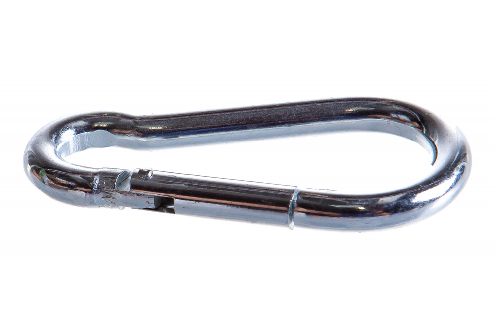 КАРАБИН УСИЛ. DIN5299C  8ММ (БЕЛЫЙ ЦИНК 1 ШТ)