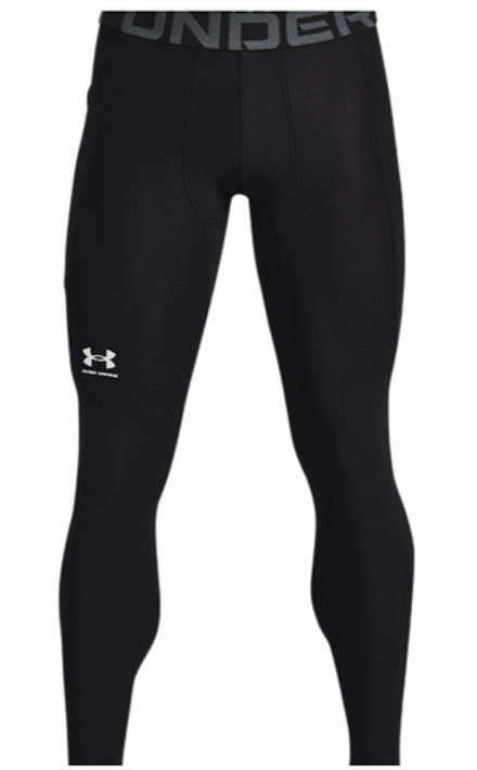 Теннисные брюки Under Armour Men's HeatGear Leggings - black/white