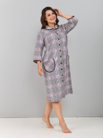 Халат Х-138/коричнево-розоваяклетка-к