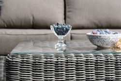 "Боно" лаунж-зона из искусственного ротанга, цвет графит