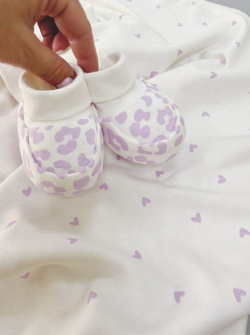 Пинетки Леопард lavender