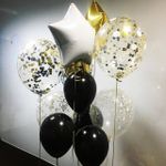 Шар (18"/46 см) Звезда, Белый 1 шт.