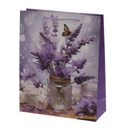 GAEM Пакет подарочный M (бумага 210г/м2, блок микс 12шт), L25,5 W10 H32 см, 4в.