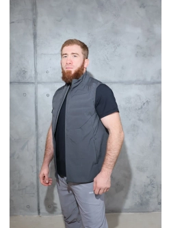 Тонкий спортивный жилет на молнии