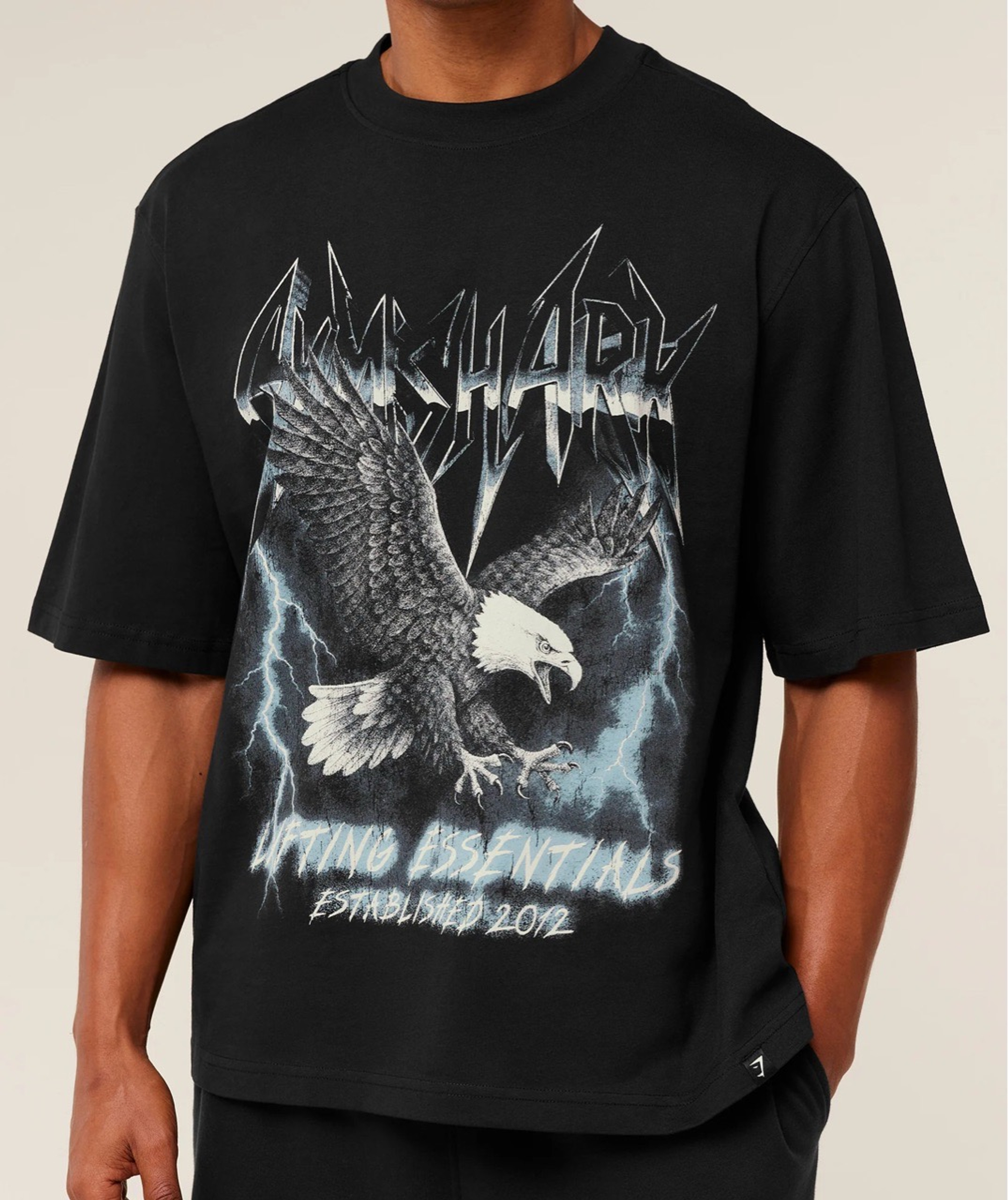 Футболка GYMSHARK Eagle Graphic T-Shirt Black