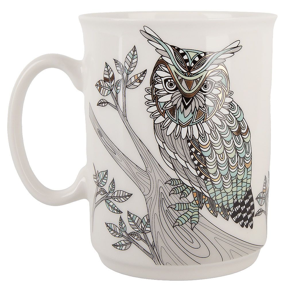 Кружка "Сова" v=430мл (фарфор) (подарочная упаковка)