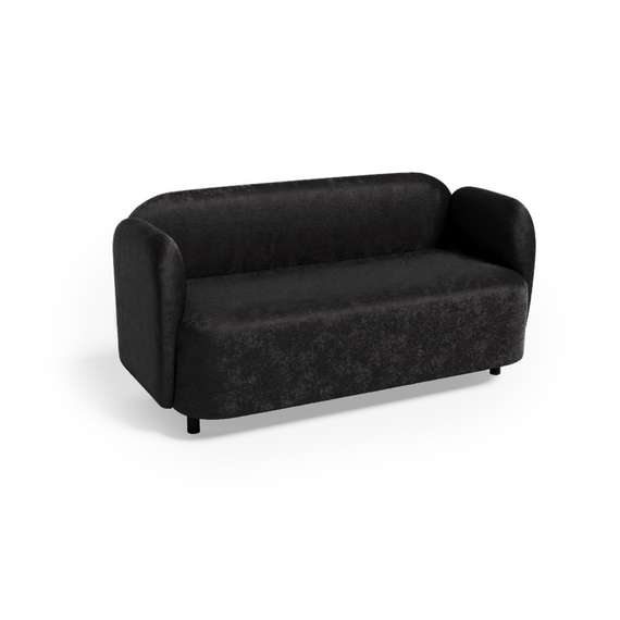 Mons Диван двухместный MNS-02 Velvet Lux 12/Металл Черный 1500*700*740