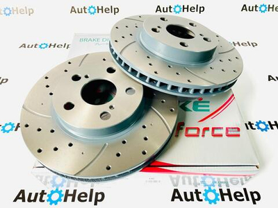 Диск тормозной перфорированный G-Brake GFR-20897R передний правый 255mm