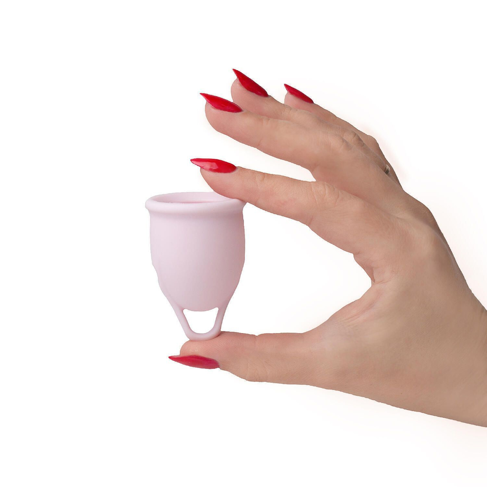 Розовая менструальная чаша Aura M (Цвет: розовый)