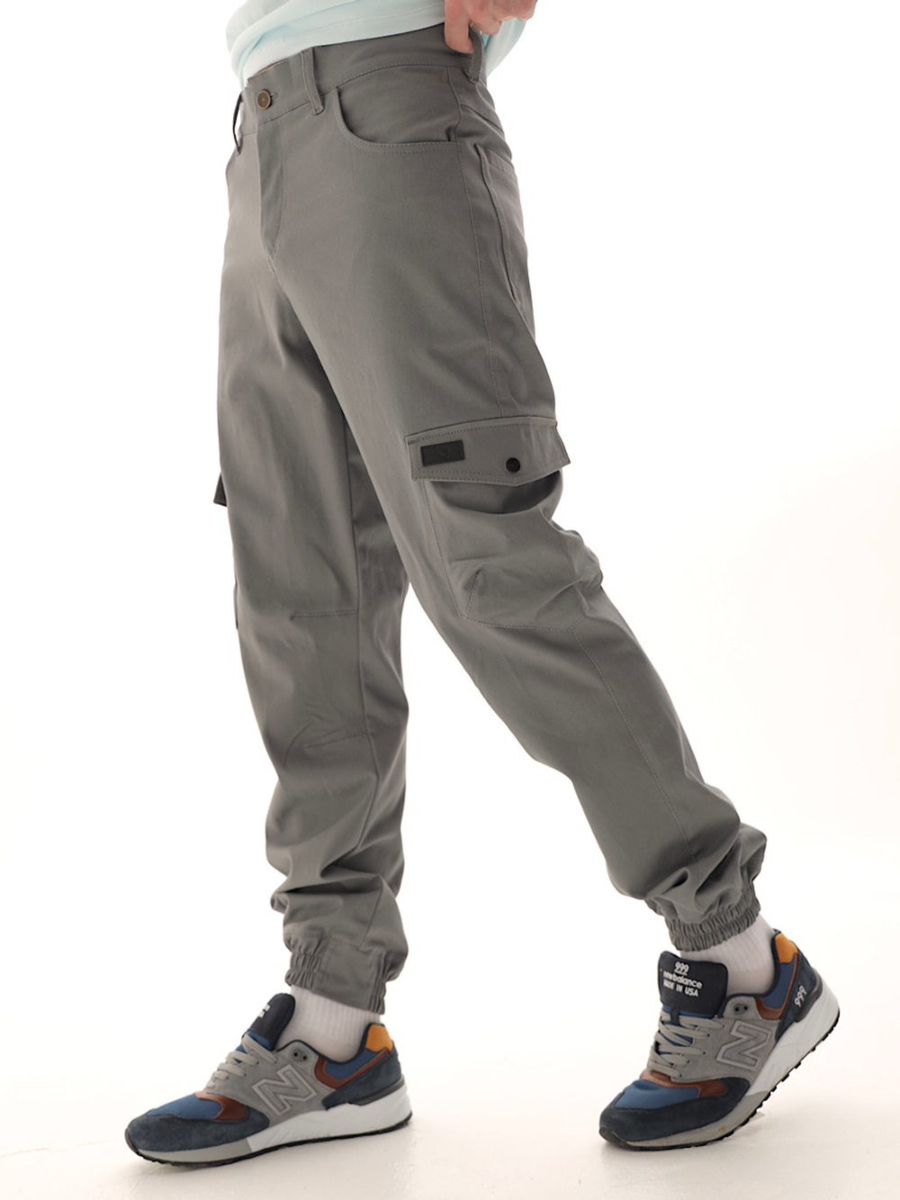 Брюки карго мужские серые Город Горький