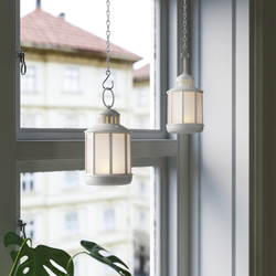 IKEA STRÅLA  (ИКЕА СТРÅЛА)  -  Фонарь светодиодный, на батарейках, белый, 13 см