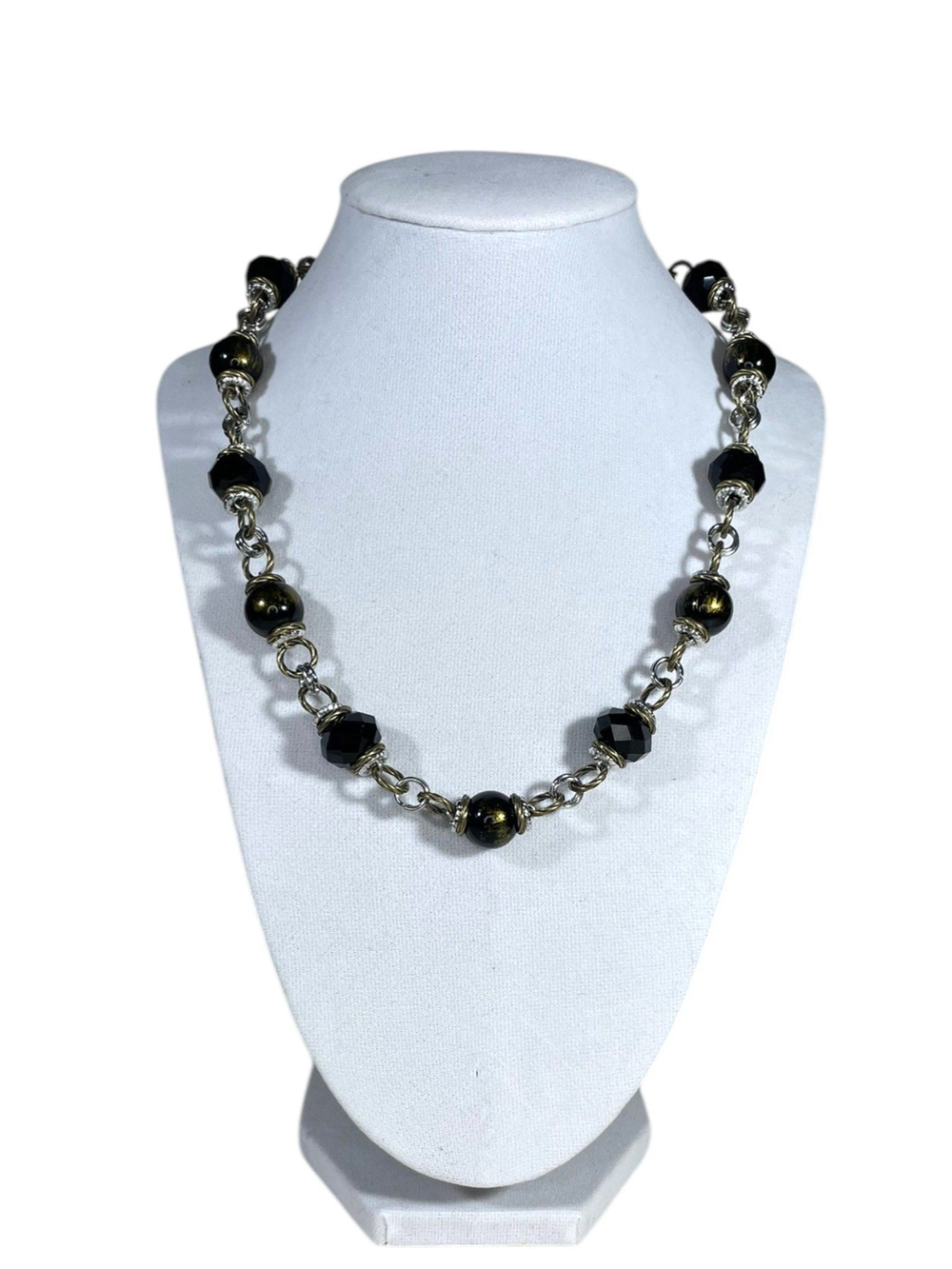 Комплект колье и серьги муранское стекло