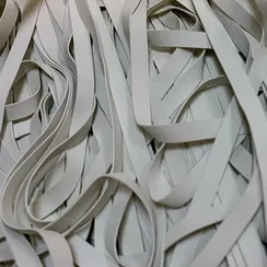 Резинка латексная для купальника белая 7 мм (оптом), Италия