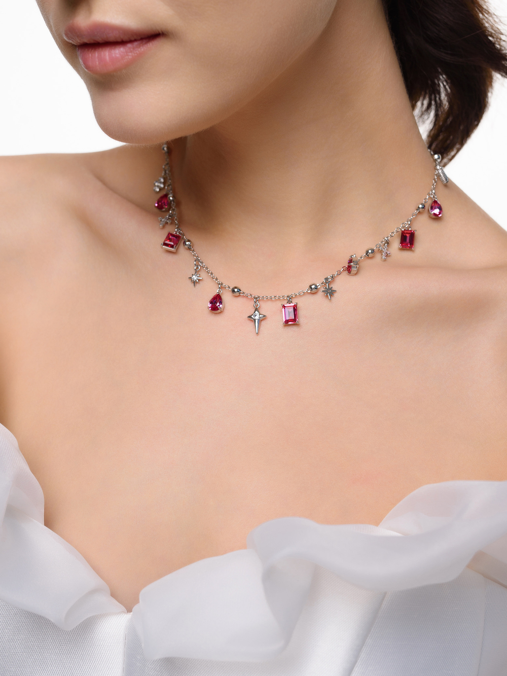 Колье "Sunset Glow" Silver