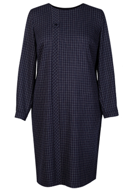 Платье женское 3807ЛП, синяя беж кл #406СБК053807ЛП