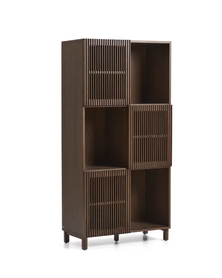 Стеллаж Beyla из ясеня с отделкой под орех