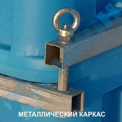 Контейнер 2500 л для перевозки живой рыбы Анион 2500 л. горизонтальный (2360x1170x1450см;синий) - арт.559497