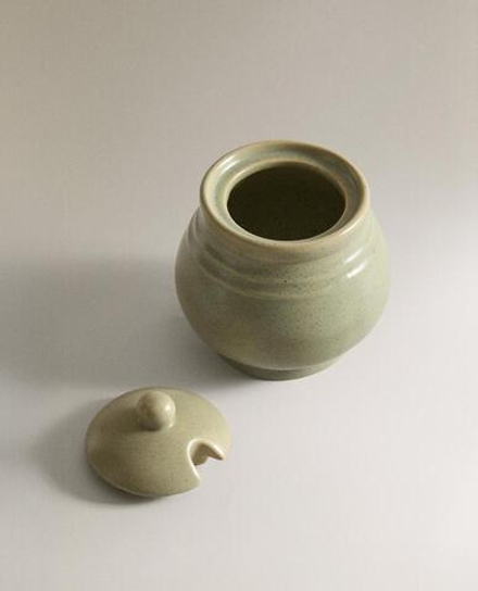 ZARA HOME САХАРНИЦА ИЗ КЕРАМИКИ, ЗЕЛЕНЫЙ