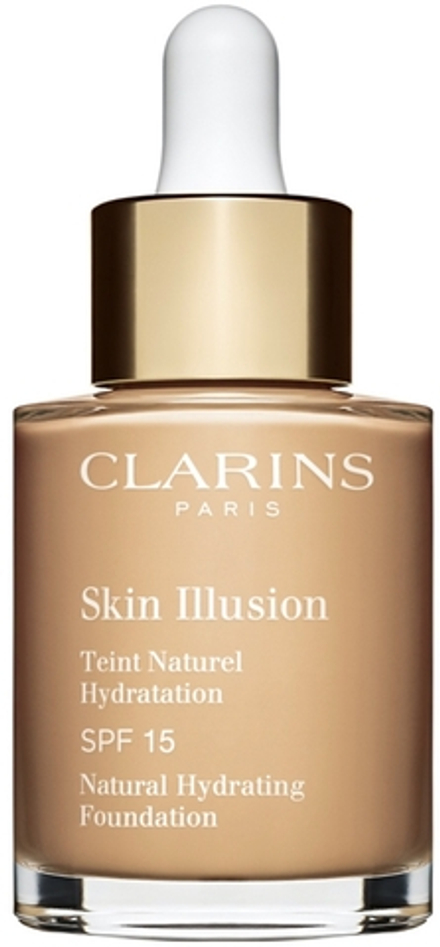 Clarins Skin Illusion Natural Hydrating Foundation - Розовое освещение увлажняющий тональный крем SPF 15 оттенок 106N Vanilla, 30 ml