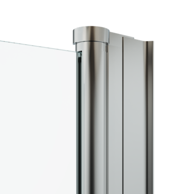 Дверь душевая "Уно"  70*185, хром, прозр. (1место)