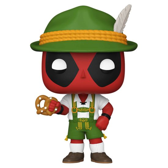 Фигурка Funko POP! Bobble Marvel Deadpool Lederhosen Deadpool (1341) 76076 / Фигурка Фанко ПОП! по мотивам вселенной "Марвел", Дэдпул